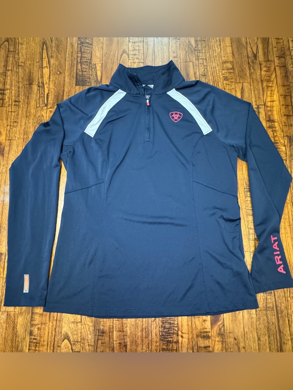 Ariat Tek Women's Navy Long-Sleeve Quarter Zip Top Size Large